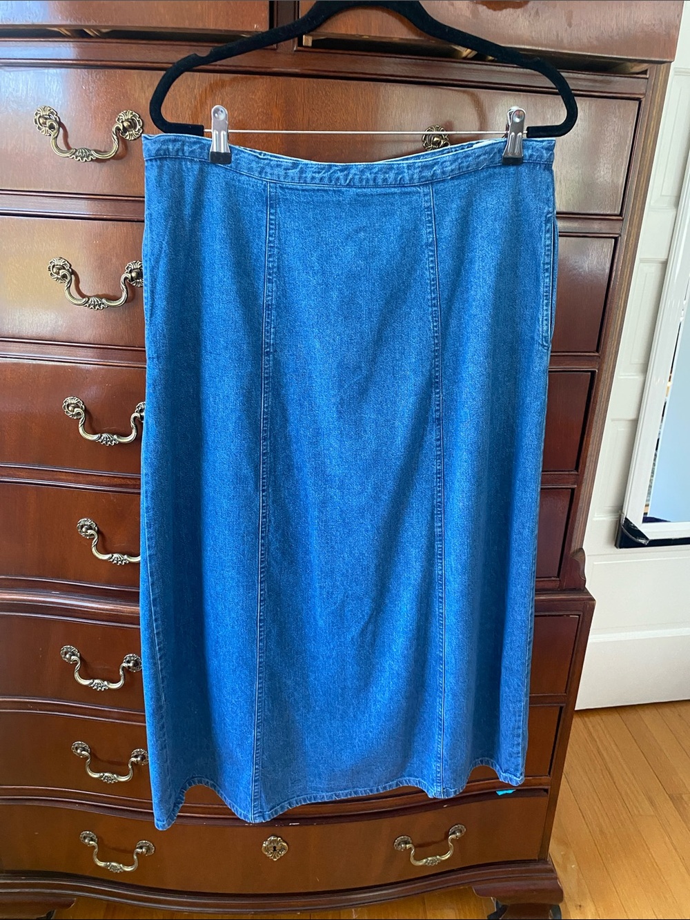 Orvis Classic Indigo Denim Maxi Skirt